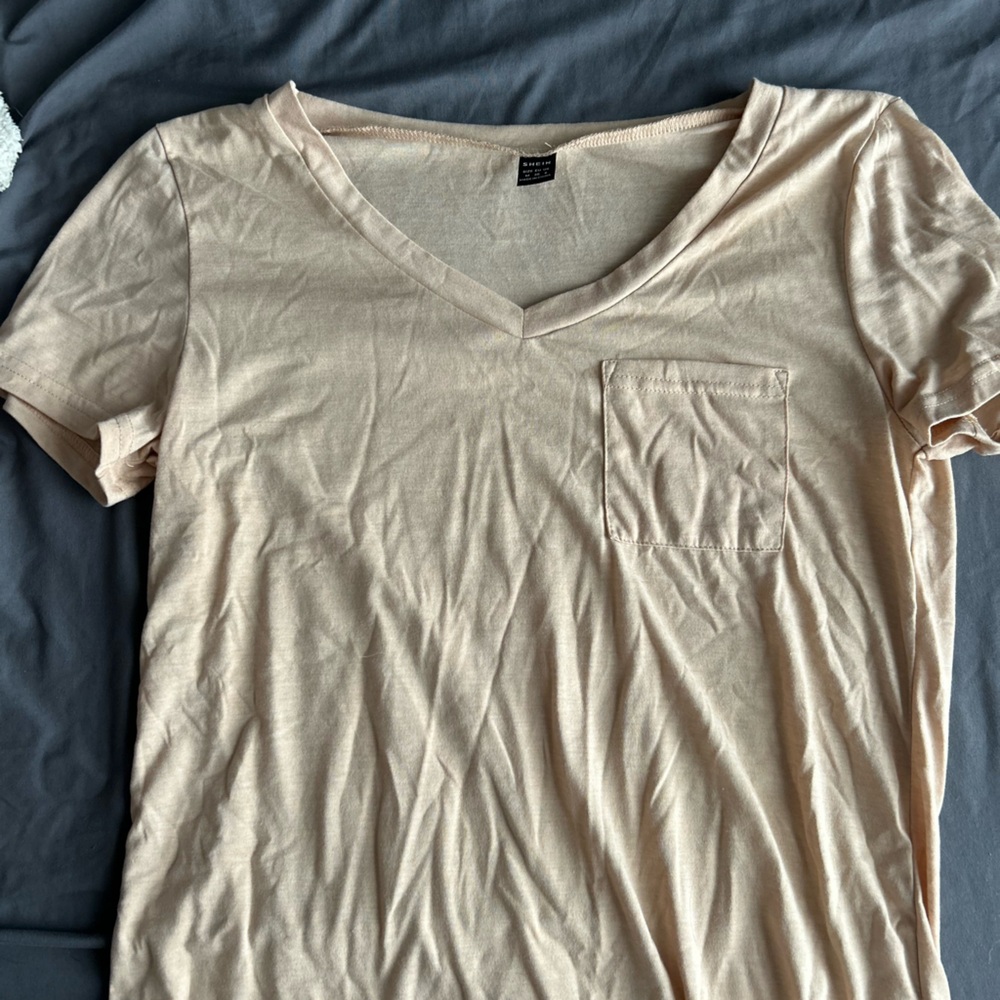 Beige Casual Top